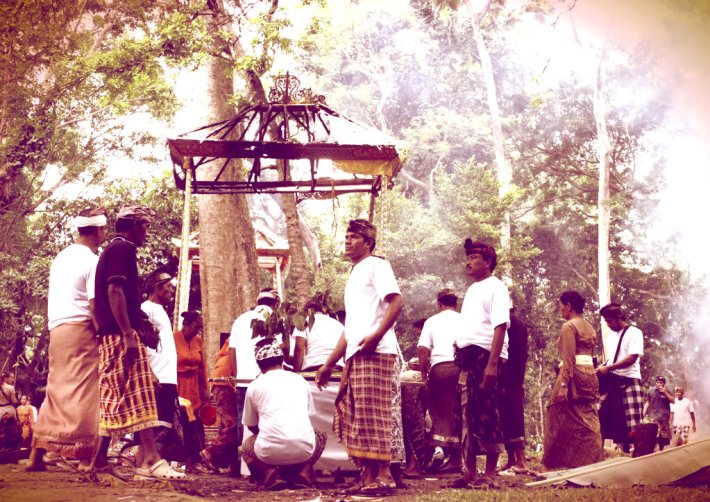 A cremation ceremony. Ubud, Indonesia.