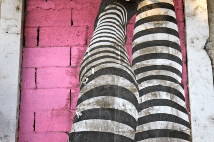 Alice in Wonderland street art, Panama City.