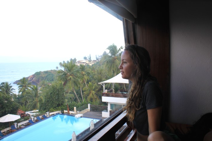View of Kovalam from Turtle on the Beach